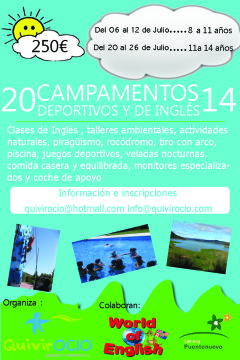 Cartel Campamentos 2014
